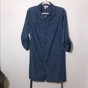 And Taylor Loft mid length denim dress